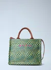 Marni Small Logo Basket Bag In Green