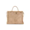Marni Small Rectangular Basket Bag With Plush Faux Fur Fabric