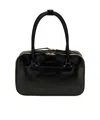 Marni Black Calf Leather Bos Taurus Handbag In Purple