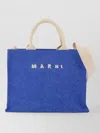 Marni Small Cotton Crossbody Bag Dual Carry In Blue