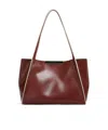 Marni Brown Leather Cresta E/w Small Tote Bag