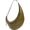 Marni Small Dot Leather Hobo Bag In Green