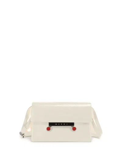 Marni Small Envelope Structured Cross Body Bag In Neutral