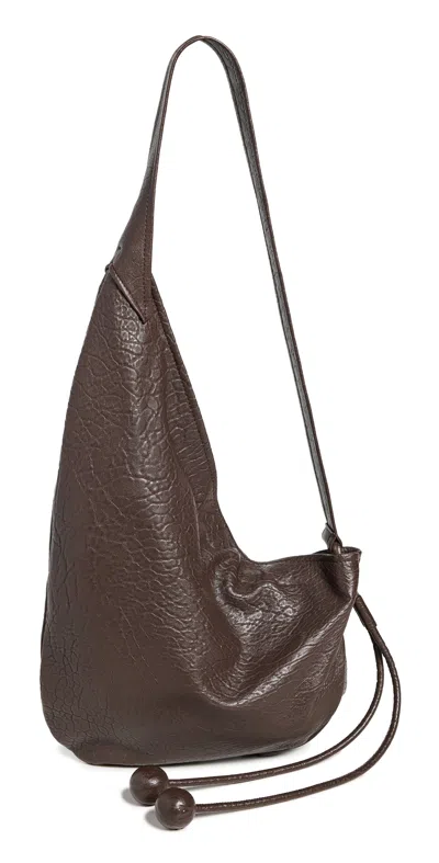Marni Small Hobo Bag Coffee In Brown
