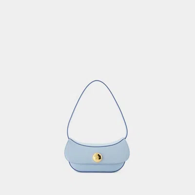 Marni Leather Shoulder Bag In Blue