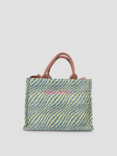 Marni Stylish Shopping Handbag In Black