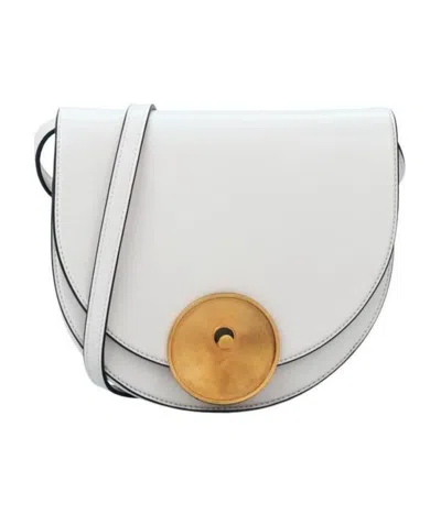 Marni Small Monile Logo Shoulder Bag In White