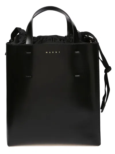 Marni Small Museo Bag In Black