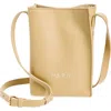 Marni Small Museo Leather Crossbody Bag In Tan