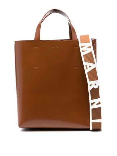 MARNI SMALL MUSEO LEATHER TOTE