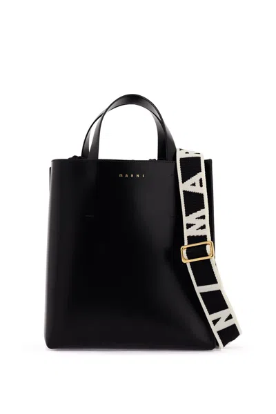 Marni Small Museum Tote Bag In Black (black)