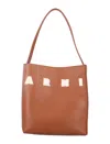 Marni Museum Hobo Small Bag In Brown
