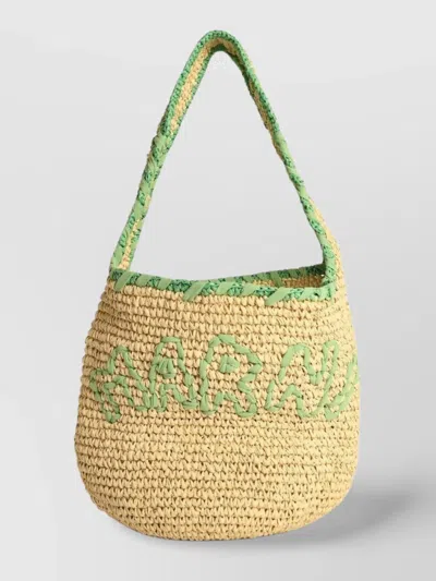 MARNI SMALL 'NASSA' BAG NATURAL RAFFIA