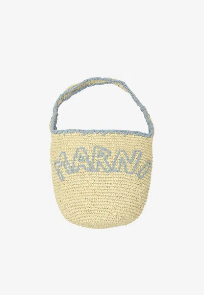 MARNI SMALL NASSA RAFFIA HOBO BAG