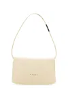 Marni Small Prism Bag With Minimalist Design And Adjustable Strap In White