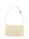 Marni Small Prism Bag With Minimalist Design And Adjustable Strap In White