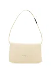 Marni Small Prism Bag With Minimalist Design And Adjustable Strap In White