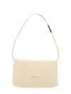 Marni Small Prism Bag With Minimalist Design And Adjustable Strap In White