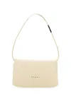 Marni Small Prism Bag With Minimalist Design And Adjustable Strap In White