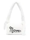 Marni Small Prisma Terry-cloth Shoulder Bag In Weiss