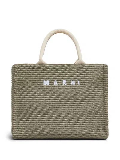 MARNI SMALL RAFFIA TOTE BAG