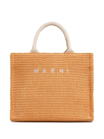 MARNI SMALL RAFFIA TOTE BAG