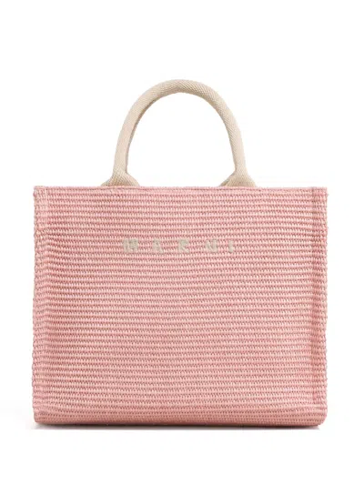 Marni Raffia Small Shopping Bag