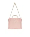 Marni Small Raffia Tote Bag In Pink
