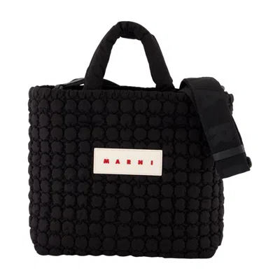 Marni Small Shopper Bag In Black