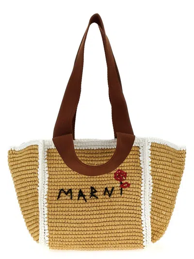 Marni Sillo Tote Bag Beige