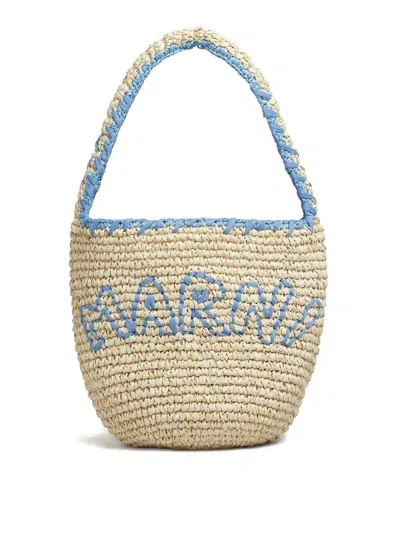 MARNI SMALL SMALL BLUE LOGO BAG