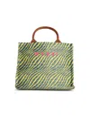 Marni Small Logo Basket Bag In Green