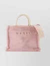 Marni Small Tote Bag Synthetic Material In Pink