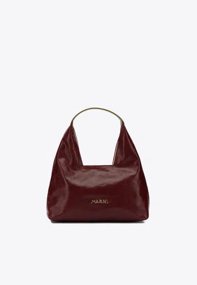 Marni Small Trapeze Handbag In Red