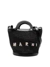 Marni Small Tropicalia Bucket Bag In Black