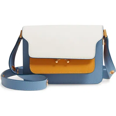 Marni Small Trunk Colorblock Leather Shoulder Bag