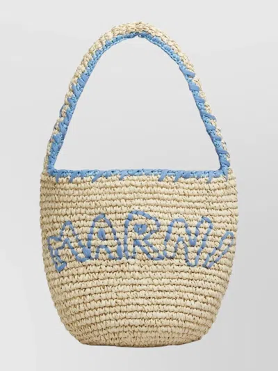 Marni Small Woven Shoulder Bag Embroidery