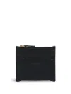 Marni Small Zipped Leather Card Case In Black