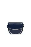 Marni Smile Bag In Coated Fabric In Blue