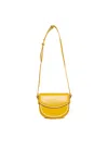 Marni Smile Bag In Coated Fabric In Yellow