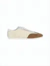 Marni Smooth Polyamide Sneakers With Suede Accents In White
