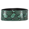 Marni Snake Print Belt In Green Leather In Green