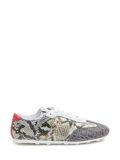 Marni Sneaker Low Multitexture In Gray