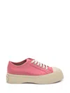 Marni Pablo Platform Sole Lace-up Sneakers In Pink