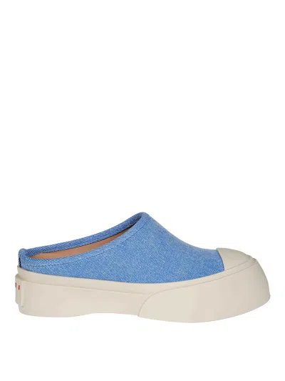 Marni Blue Pablo Sabot Slip-on Loafers In 00b21 Light Blue