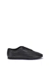Marni Leather Low-top Sneakers And Contrasting Sole In Black
