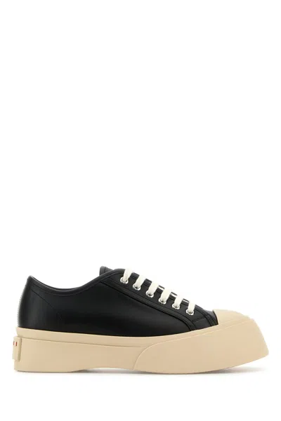 MARNI MARNI BLACK LEATHER PABLO SNEAKERS
