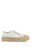 Marni White Leather Pablo Sneakers In White