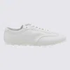 Marni Low-top Sneakers In Leather.round Toelace-up Fasteninglogo Patch At Tonguepanel Constructionchunky S In White