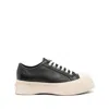 Marni Pablo Leather Sneakers In Seven Women In Black